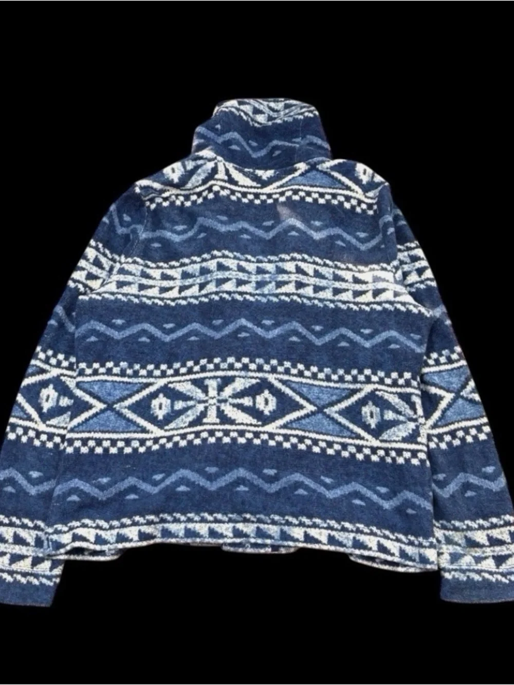 Vintage Ralph Lauren Blue Southwest Aztec Indian Toggle Button Jackets Sz M - Picture 4 of 9